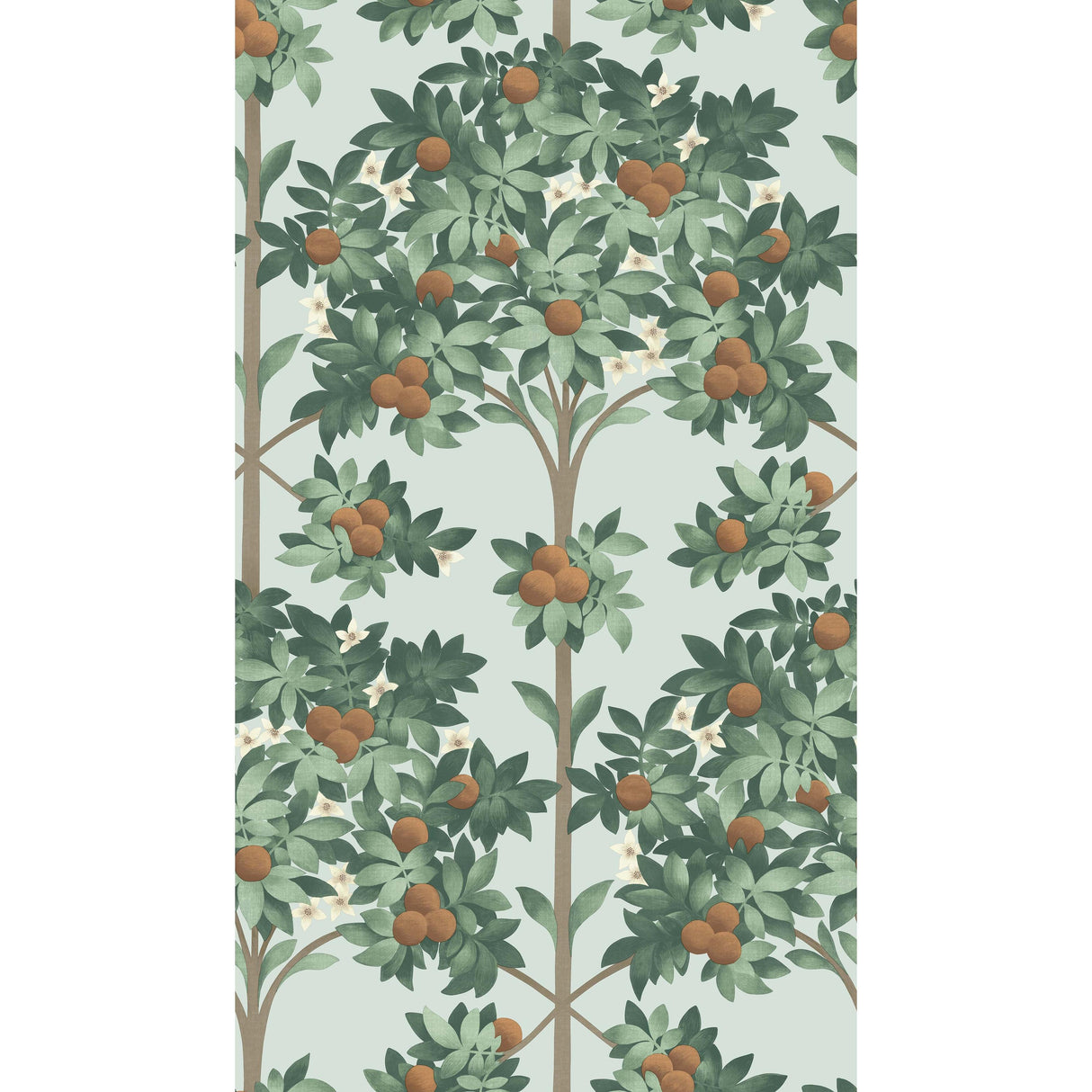 Cole & Son ORANGE BLOSSOM BURNT ORANGE/MINT/SEAFOAM Wallpaper
