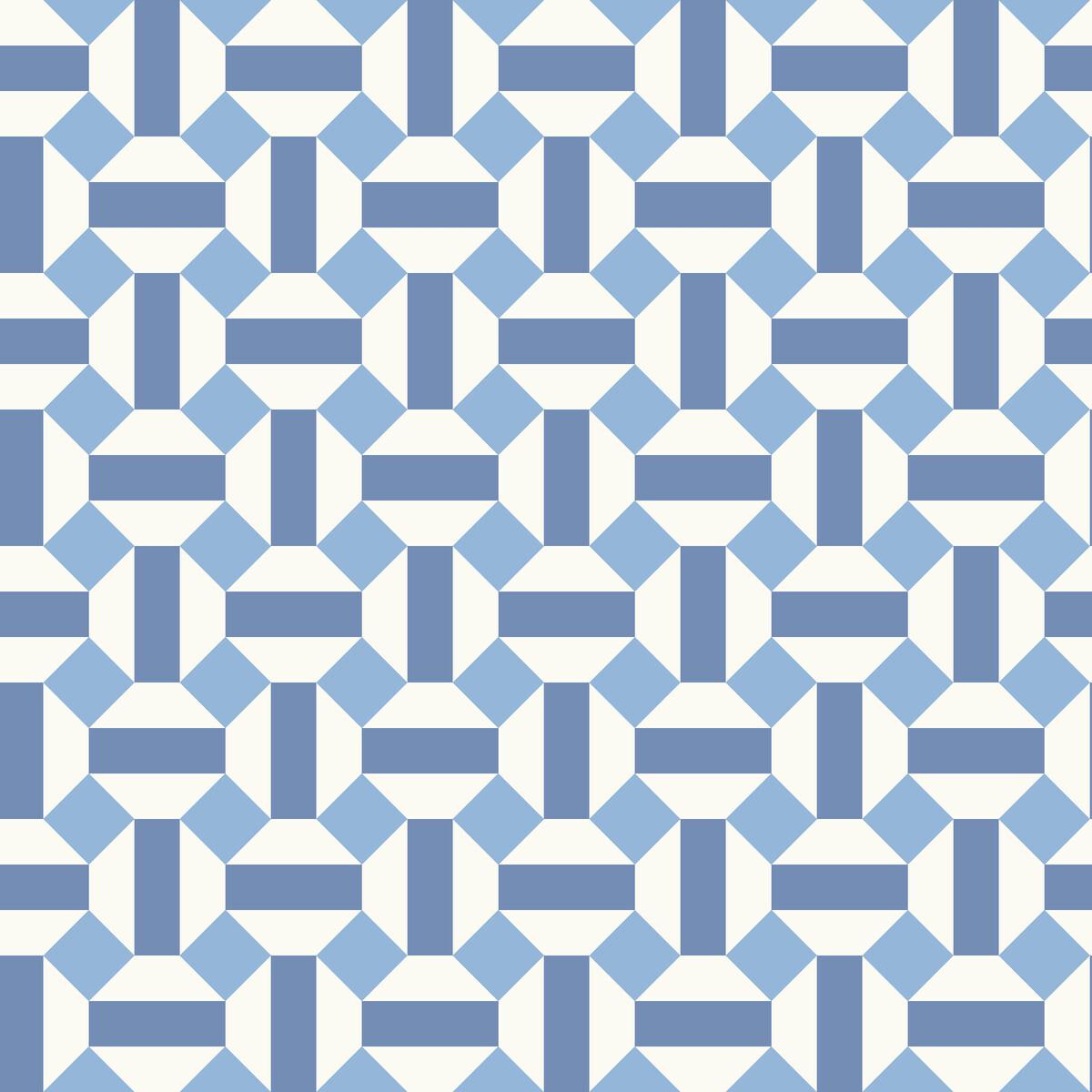 Cole & Son Alicatado Hyacinth On Chalk Wallpaper