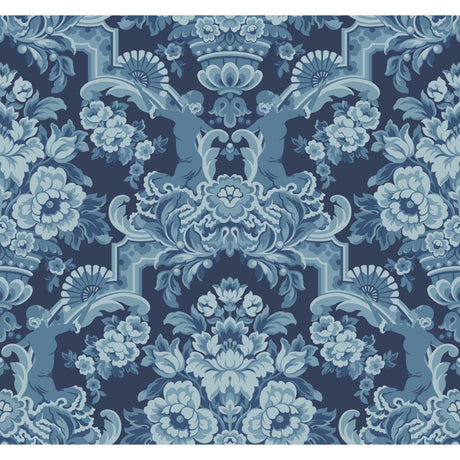 Cole & Son LOLA CHINA BLUES ON MIDNIGHT Wallpaper