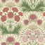 Cole & Son FLAMENCO FAN FUCHSIA/ROUGE/METAL GLD/CREAM Wallpaper