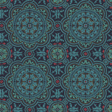 Cole & Son PICCADILLY PETROL/RED/METALLIC GOLD ON INK Wallpaper