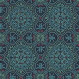 Cole & Son PICCADILLY PETROL/RED/METALLIC GOLD ON INK Wallpaper