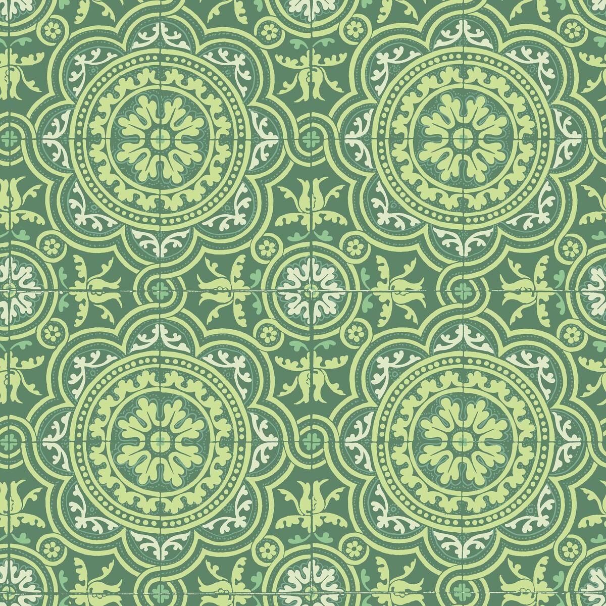 Cole & Son Piccadilly Leaf Green & Mint On Forest Wallpaper
