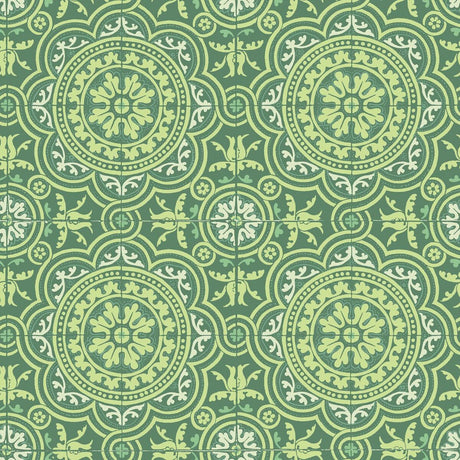 Cole & Son Piccadilly Leaf Green & Mint On Forest Wallpaper