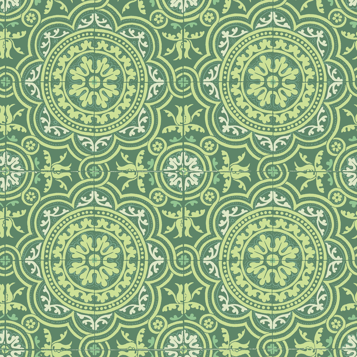 Cole & Son PICCADILLY LEAF GREEN & MINT ON FOREST Wallpaper