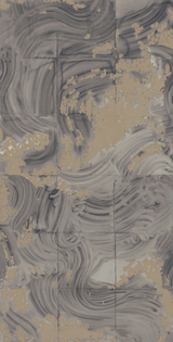 Kravet REARRANGEMENTS PETROL Wallpaper