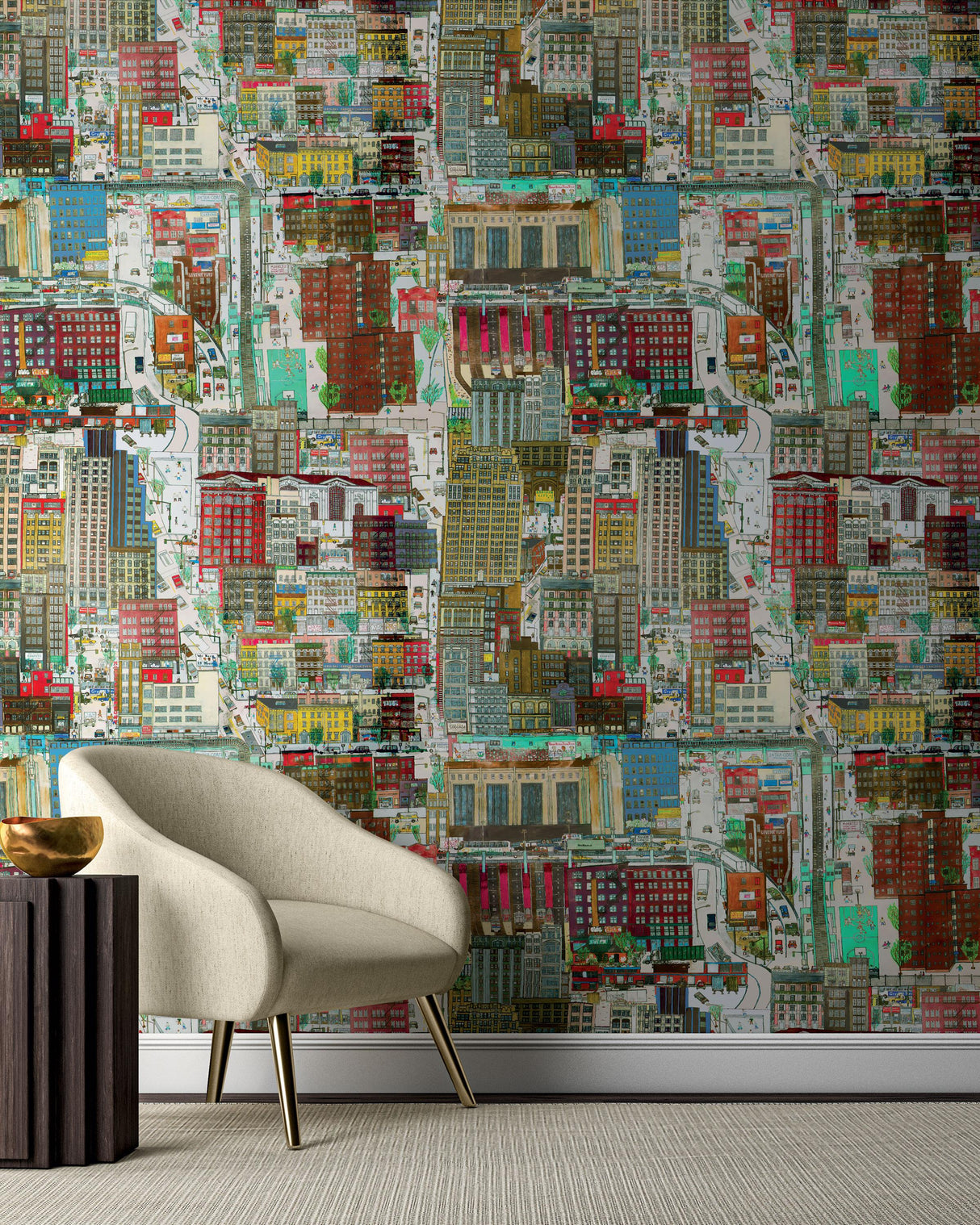 Kravet URBAN PLANNING MULTI Wallpaper
