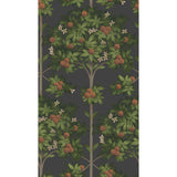 Cole & Son ORANGE BLOSSOM ORANGE & SPRING GREEN/BLACK Wallpaper