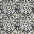 Cole & Son PICCADILLY GREY & METALLIC GOLD ON BLACK Wallpaper