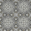 Cole & Son Piccadilly Grey & Metallic Gold On Black Wallpaper