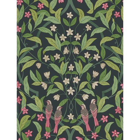 Cole & Son JASMINE & SERIN SYMPHONY ROSE/GRN/VIRIDIAN Wallpaper
