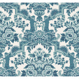 Cole & Son LOLA PETROL BLUES ON WHITE Wallpaper