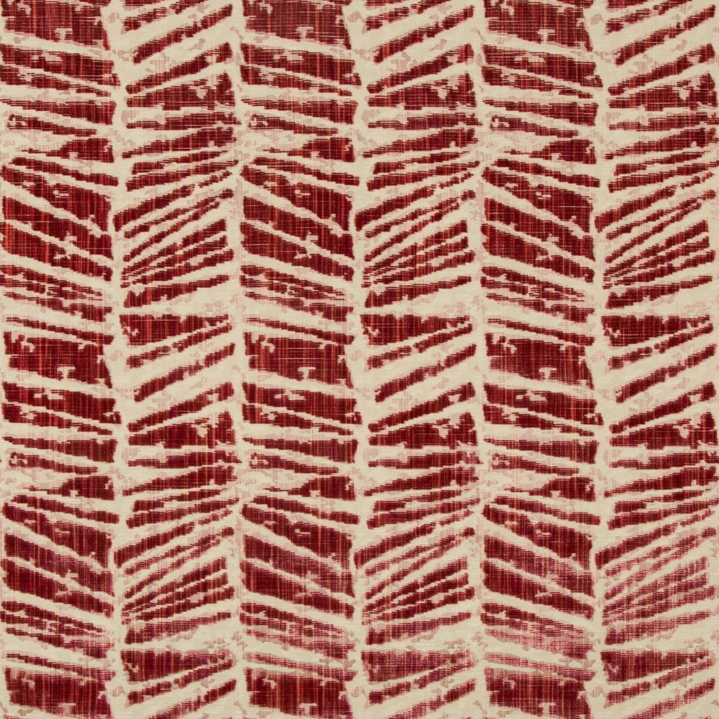 Brunschwig & Fils CHAUMONT VELVET RED Fabric