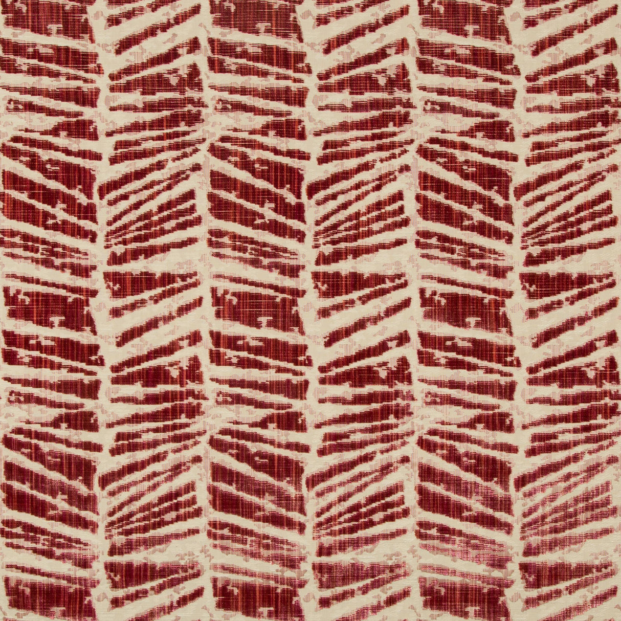 Brunschwig & Fils CHAUMONT VELVET RED Upholstery Fabric