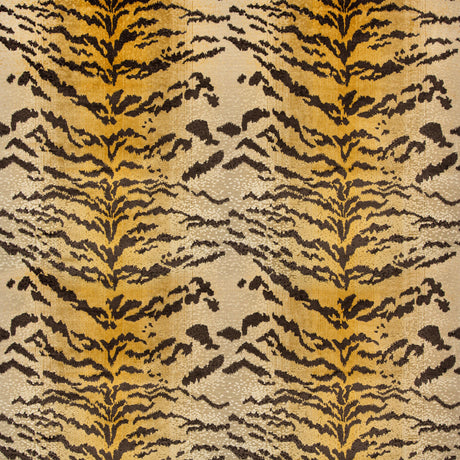 Brunschwig & Fils LE TIGRE VELVET COGNAC Upholstery Fabric