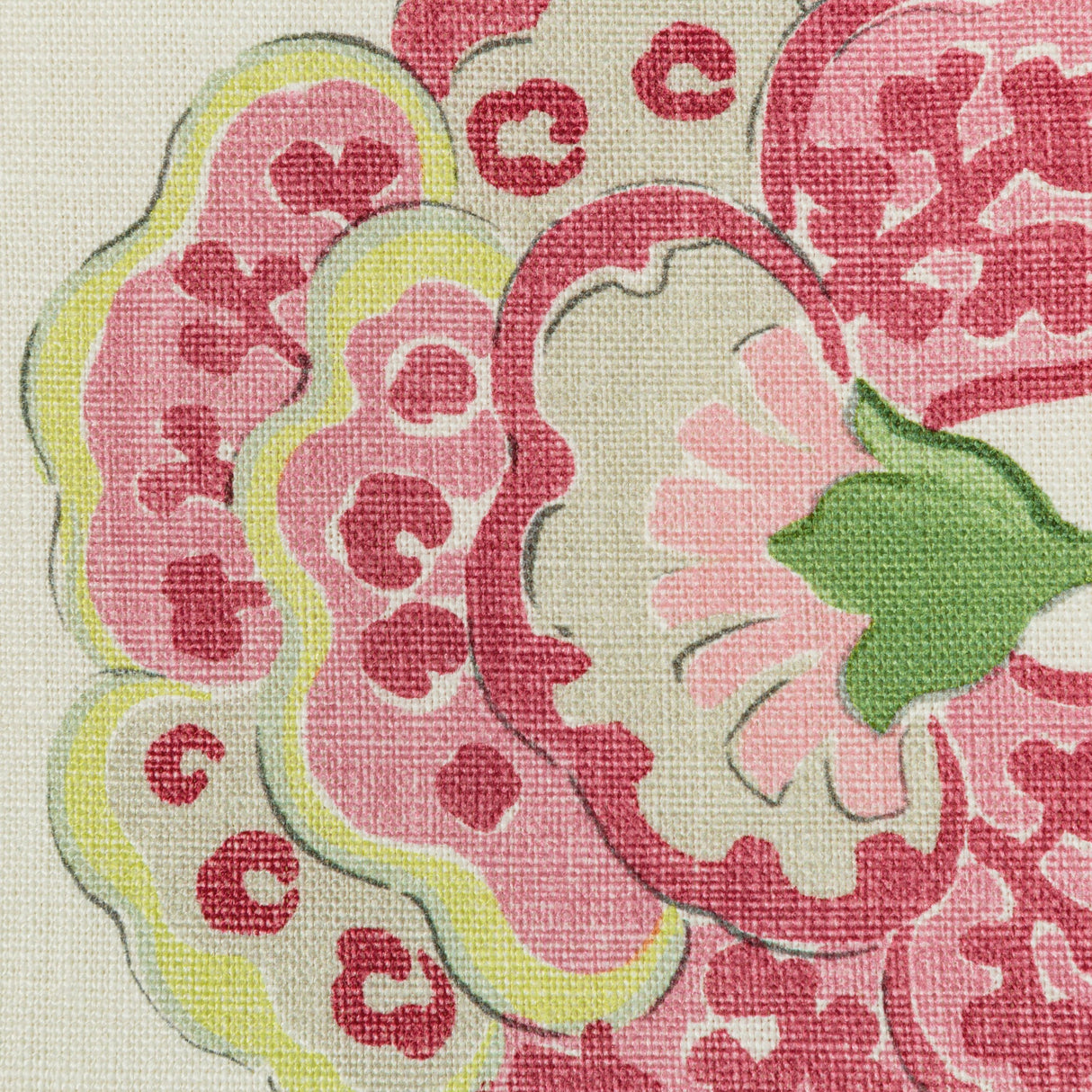 Lee Jofa SOMERSET PINK/LIME Fabric