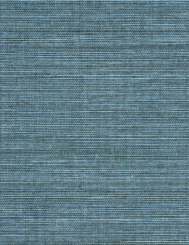 Winfield Thybony SOLO SISAL MOODY BLUE Wallpaper