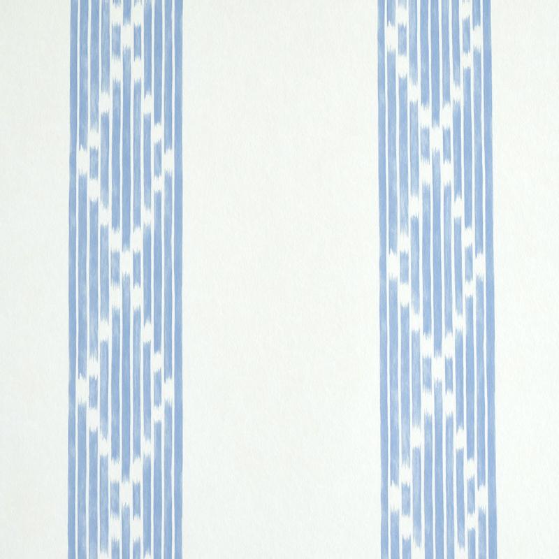 Schumacher Sequoia Stripe Blue Wallpaper