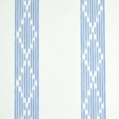 Schumacher Sequoia Stripe Blue Wallpaper