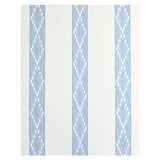 Schumacher Sequoia Stripe Blue Wallpaper