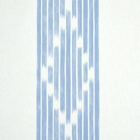 Schumacher Sequoia Stripe Blue Wallpaper