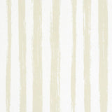 Schumacher Sketched Stripe Natural Wallpaper