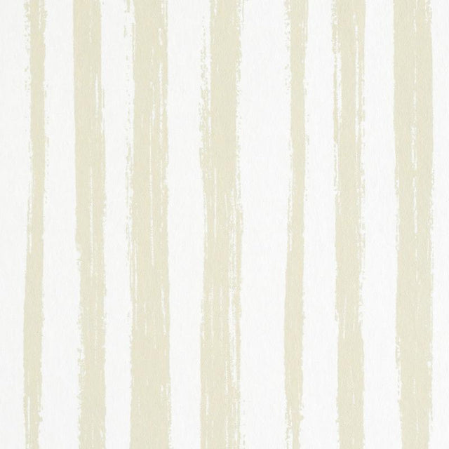 Schumacher Sketched Stripe Natural Wallpaper