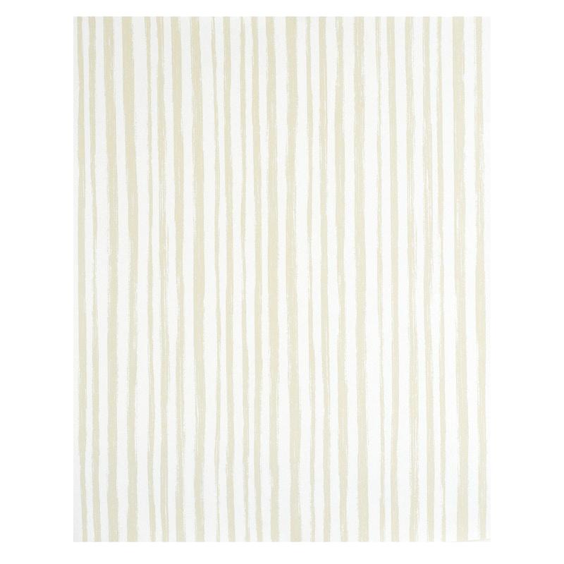Schumacher Sketched Stripe Natural Wallpaper