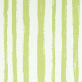 Schumacher Sketched Stripe Green Wallpaper
