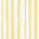 Schumacher Sketched Stripe Yellow Wallpaper