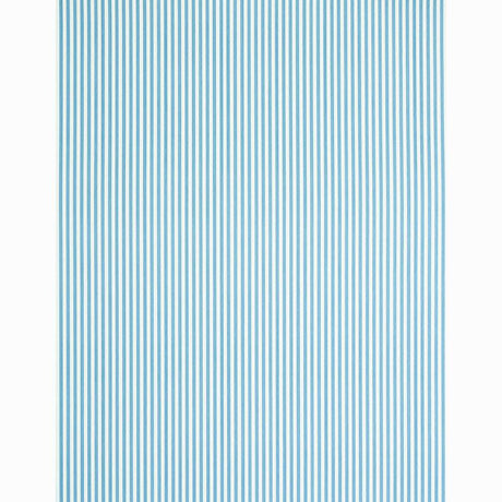 Schumacher Edwin Stripe Narrow Ocean Wallpaper