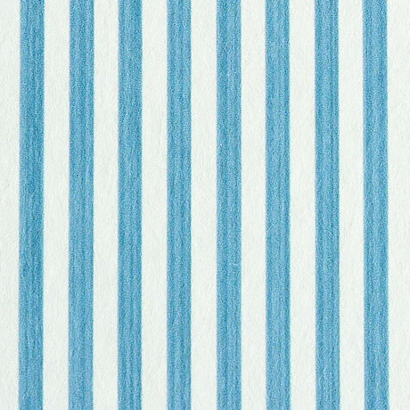 Schumacher Edwin Stripe Narrow Ocean Wallpaper