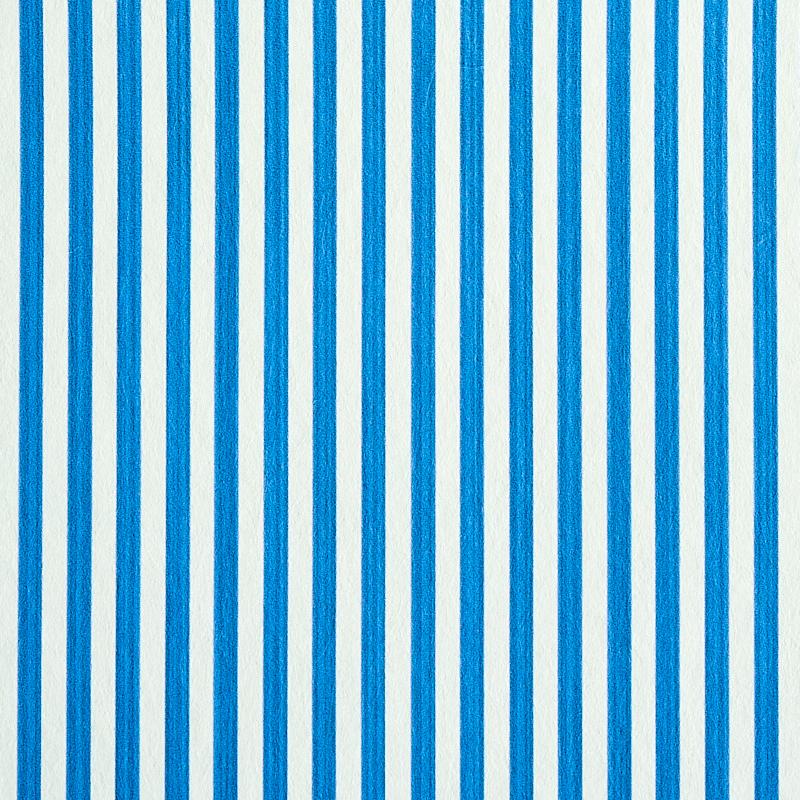 Schumacher Edwin Stripe Narrow Cobalt Wallpaper