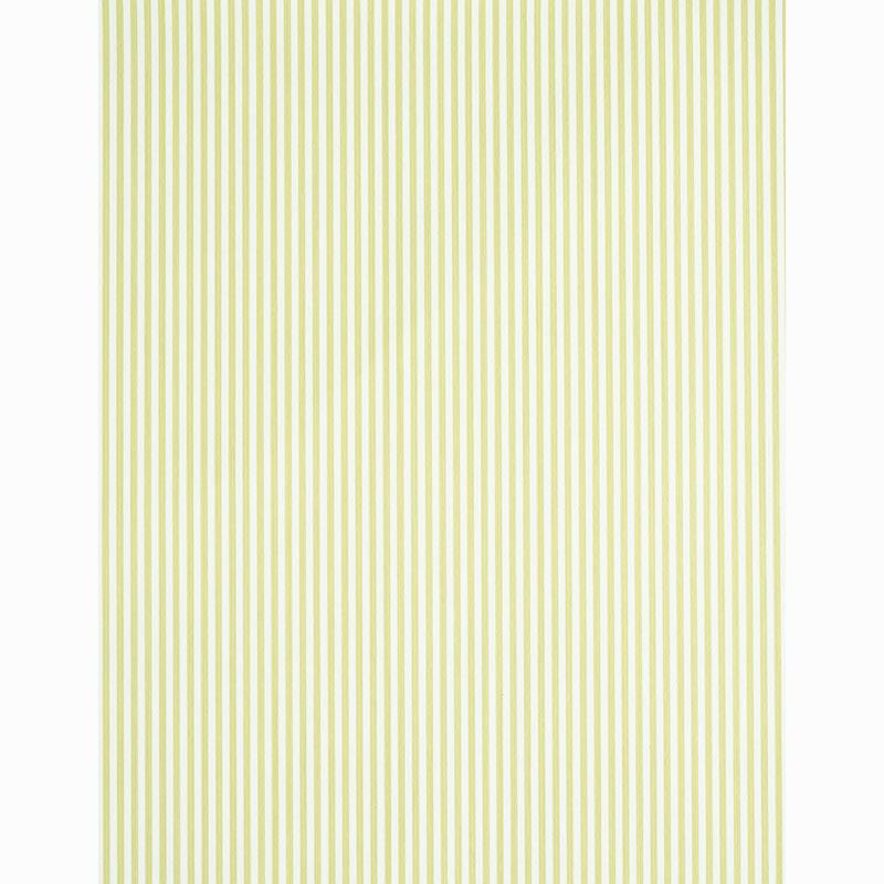 Schumacher Edwin Stripe Narrow Citron Wallpaper