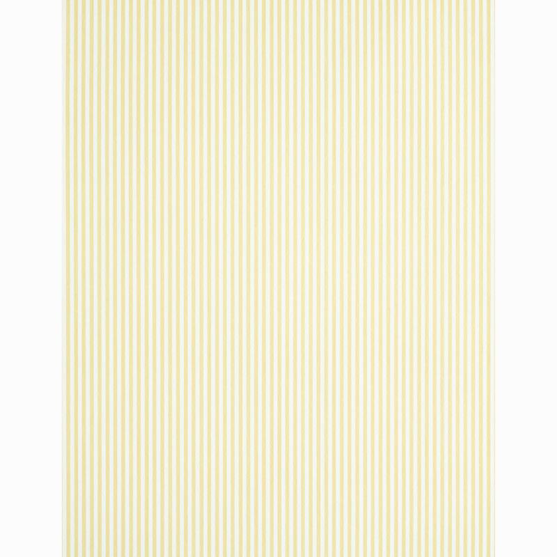 Schumacher Edwin Stripe Narrow Buttercup Wallpaper