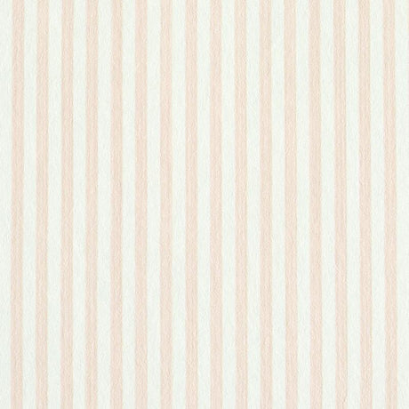Schumacher Edwin Stripe Narrow Blush Wallpaper
