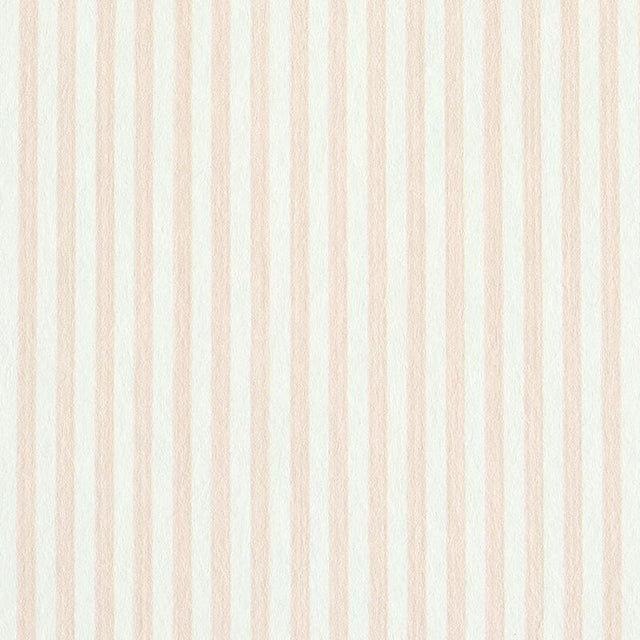 Schumacher Edwin Stripe Narrow Blush Wallpaper