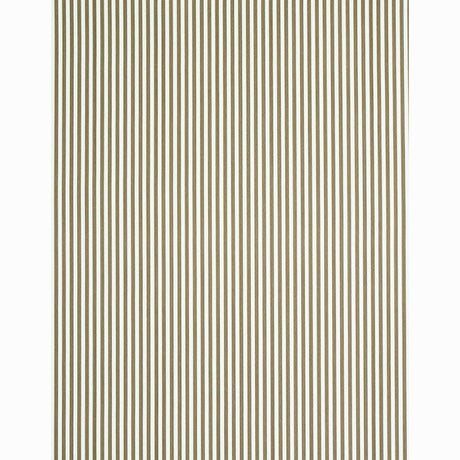 Schumacher Edwin Stripe Narrow Mushroom Wallpaper