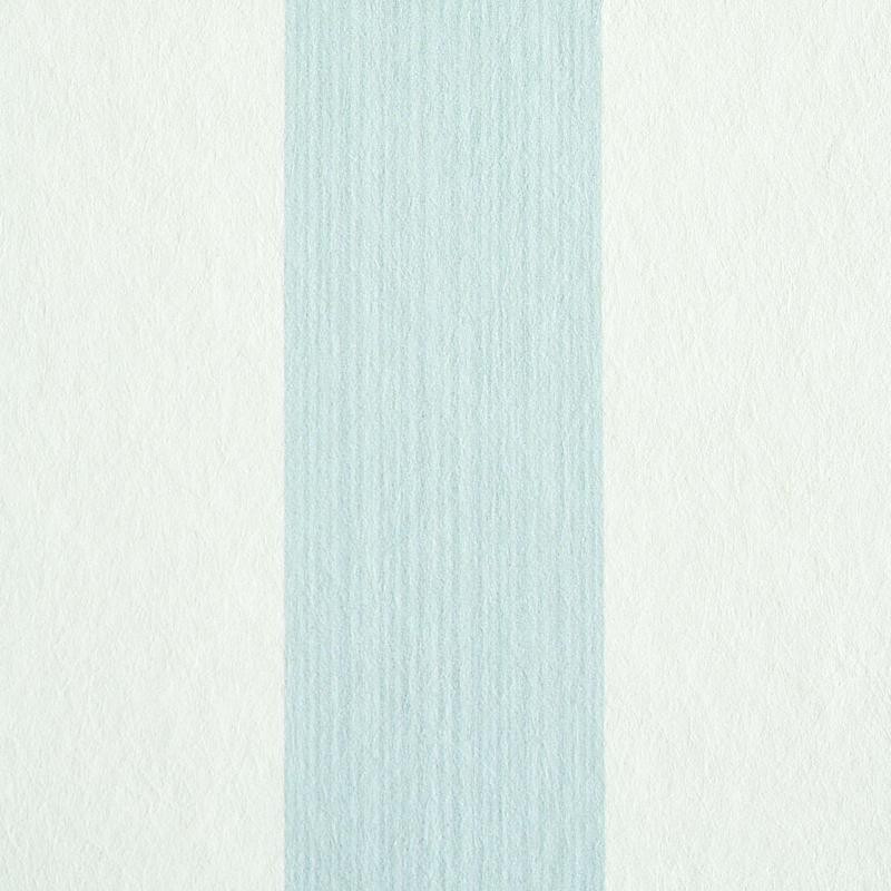 Schumacher Edwin Stripe Medium Sky Wallpaper