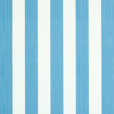 Schumacher Edwin Stripe Medium Ocean Wallpaper