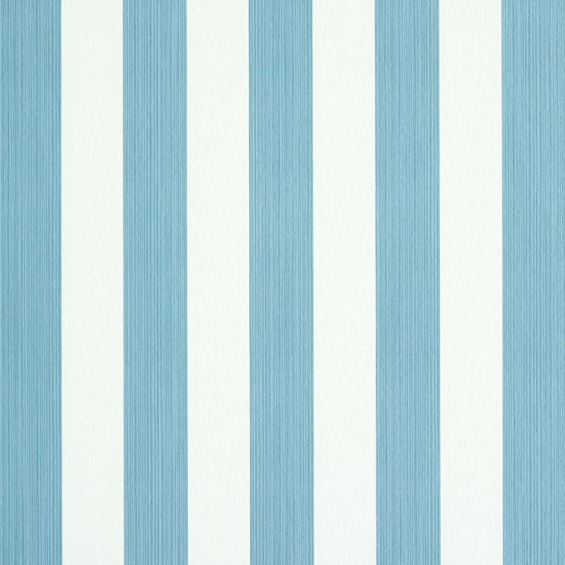 Schumacher Edwin Stripe Medium Slate Wallpaper