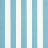 Schumacher Edwin Stripe Medium Slate Wallpaper