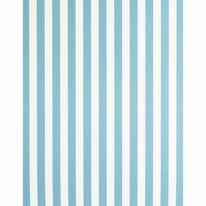 Schumacher Edwin Stripe Medium Slate Wallpaper