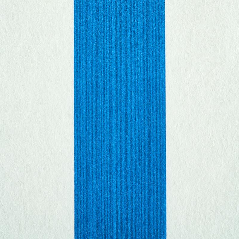 Schumacher Edwin Stripe Medium Cobalt Wallpaper