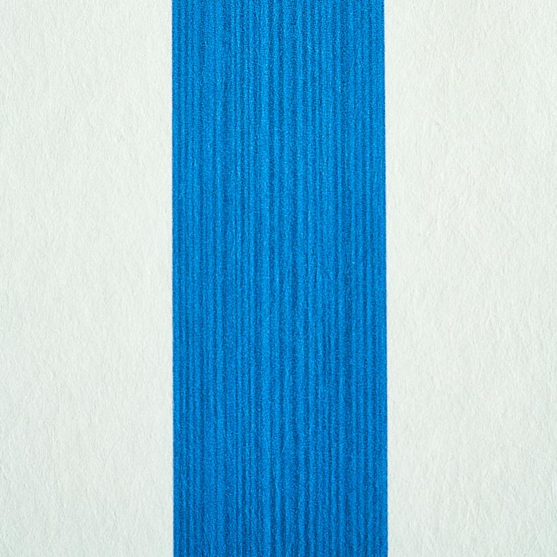 Schumacher Edwin Stripe Medium Cobalt Wallpaper