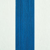 Schumacher Edwin Stripe Medium Navy Wallpaper