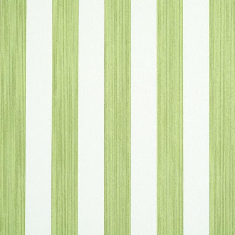 Schumacher Edwin Stripe Medium Leaf Wallpaper