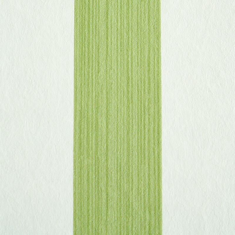 Schumacher Edwin Stripe Medium Leaf Wallpaper