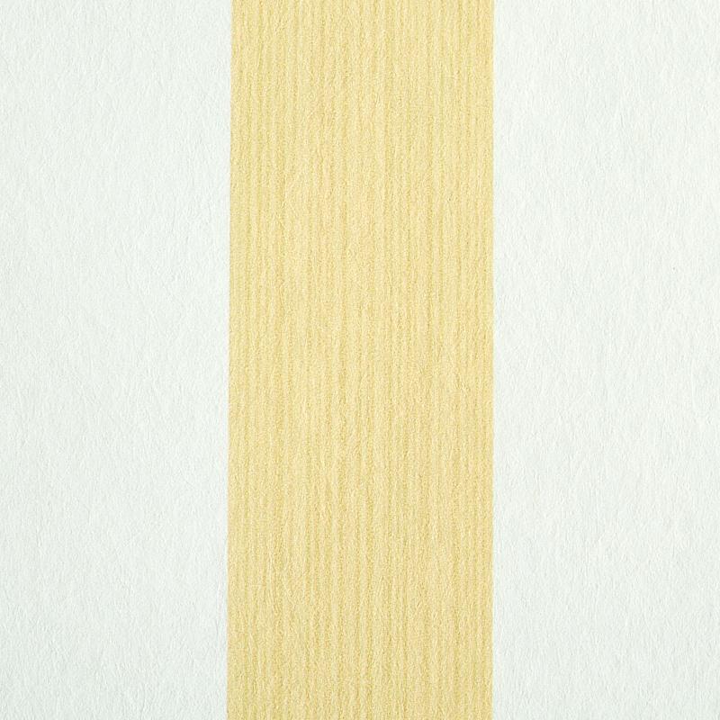 Schumacher Edwin Stripe Medium Buttercup Wallpaper