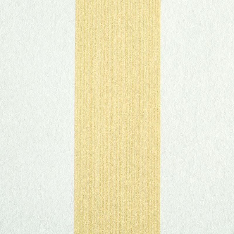 Schumacher Edwin Stripe Medium Buttercup Wallpaper